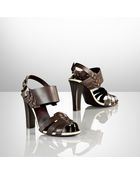 Ralph Lauren Collection Laveda Calf-skin Sandal - Lyst