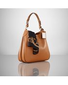 Ralph Lauren Calfskin Saddle Bag Hobo - Lyst