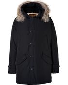 Woolrich Polar Parka in Classic Navy - Lyst