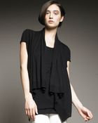 Donna Karan New York Cashmere Kimono Vest - Lyst