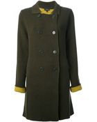 Etro Double Breasted Coat - Lyst