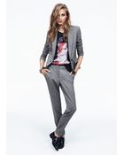 Mango Houndstooth Print Suit Trousers - Lyst