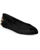 McQ by Alexander McQueen Studded Suede Ballet Flats - Lyst