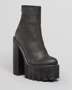Jeffrey Campbell Platform Booties Mulder Lug - Lyst