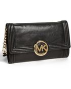 MICHAEL Michael Kors Fulton Bombe Clutch - Lyst