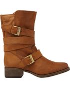 Steve Madden Brewzer Leather Ankle Boots - Lyst