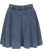 Topshop Jacquard Skater Skirt - Lyst