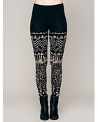 Free People Knitted Leggings - Lyst