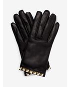 Valentino Pyramid Studded Leather Gloves - Lyst