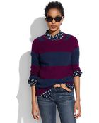 Madewell Perfect Textured Sweater in Stripe - Lyst
