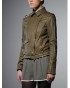 Patrizia Pepe Studded Leather Jacket - Lyst