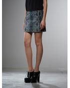 Patrizia Pepe Jeans Stretch Mini Skirt - Lyst