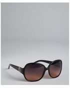 Tory Burch Black Acrylic Square Frame Sunglasses - Lyst