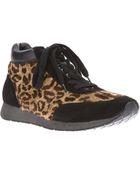 Yohji Yamamoto Leopard Print Sneaker - Lyst