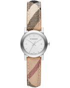 Burberry Womens Swiss Haymarket Check Fabric Strap 26mm - Lyst