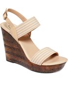 Callisto Laura Platform Wedge Sandals - Lyst