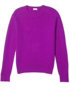 Club Monaco Cashmere Cable Crew - Lyst