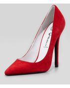 Jeffrey Campbell Darling Suede Point-Toe Pump - Lyst
