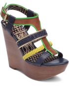 Jessica Simpson Kurtis Platform Wedge Sandals - Lyst