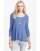 Free People Rockabilly Raglan Sleeve Top - Lyst