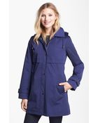 Gallery Paneled Topper with Detachable Hood - Lyst