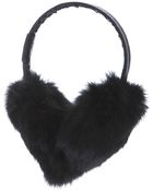 Moncler Rabbit Fur Ear Muff - Lyst