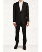 Mr Start Leonard Navy Wool Textured Suit - Lyst