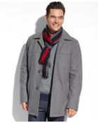 Tommy Hilfiger Melton Wool Walking Coat - Lyst