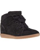 Isabel Marant Paneled Hi-top Sneaker - Lyst