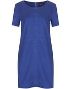 Topshop Seam Denim Tee Dress - Lyst