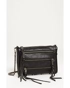 Rebecca Minkoff 5 Zip Mini Crossbody Bag - Lyst