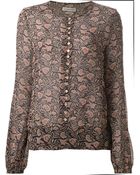 Etoile Isabel Marant Dalma Sheer Blouse - Lyst