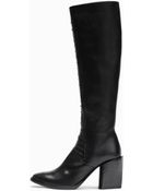 Helmut Lang Leather Knee Boot - Lyst