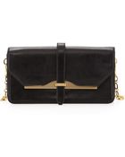 Rachel Zoe Dylan Foldover Clutch Black - Lyst