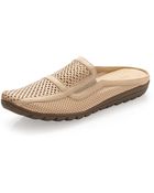 Sesto Meucci Janice Perforated Leather Mule Natural - Lyst