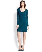 Catherine Malandrino Pointelle Merino Wool Dress - Lyst