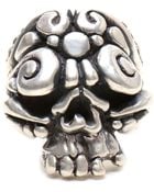 Duffy Sterling Silver Ornate Skull Ring - Lyst