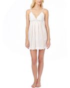 Oscar de la Renta Satin Stripe Georgette Chemise - Lyst