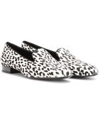 Saint Laurent Calf Hair Slippers - Lyst