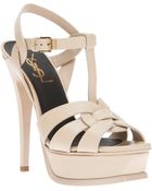 Saint Laurent 'Tribute' Sandals - Lyst