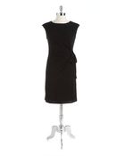 Chetta B Side-Tie Jersey Dress - Lyst