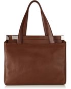 Maison Martin Margiela Brown Leather Tote Bag - Lyst