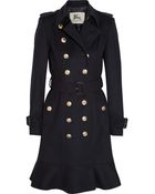 Burberry Wool and Cashmere Blend Trench Coat - Lyst