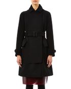 Burberry Prorsum Bonded Wool Cavalry Coat - Lyst
