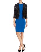 Karen Millen Texture Bandage Knit Dress - Lyst