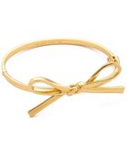 Kate Spade Skinny Mini Bow Bangle Bracelet - Lyst
