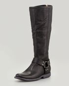 Frye Phillip Tall Harness Boot Black - Lyst