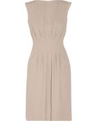 Maison Margiela Pleated Crepe Dress - Lyst