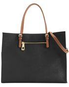 Calvin Klein Leather Satchel - Lyst