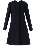 Marni Collarless Washed Wool Coat - Lyst